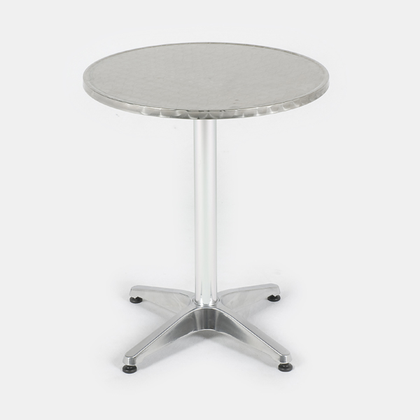 Round aluminum table